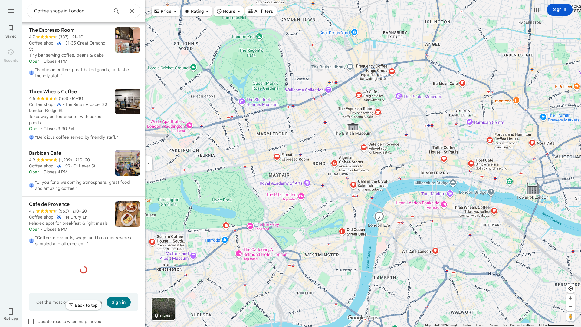 Map the Map Enterprise Software Interface